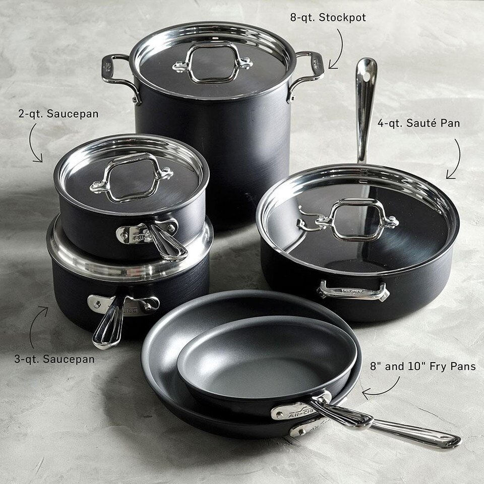 AllClad NS1 Nonstick Induction 10Piece Cookware Set